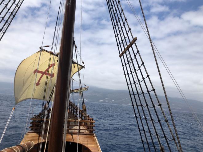 La Nao Santa María llega a las Palmas de Gran Canaria