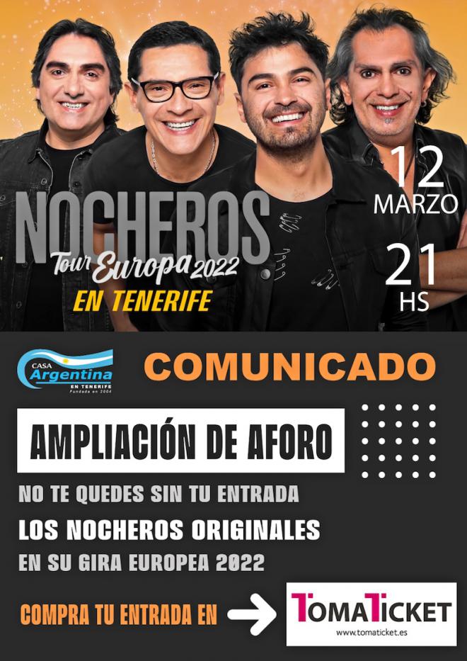 Los Nocheros amplían su actuación en Los Cristianos