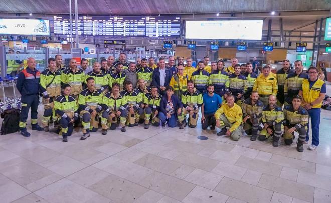 El dispositivo de emergencia del Cabildo de Tenerife trabajará este lunes en Paiporta
