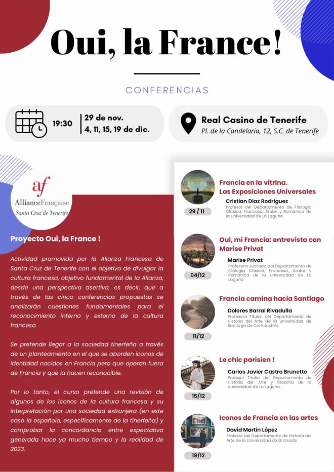 La Alianza Francesa de Santa Cruz organiza unas jornadas