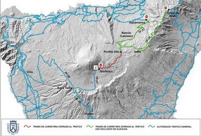 Operativo Nevadas este fin de semana en los accesos al Parque Nacional del Teide