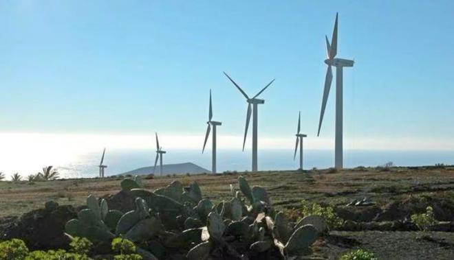 El Parque Eólico de Los Valles vuelve a funcionar
