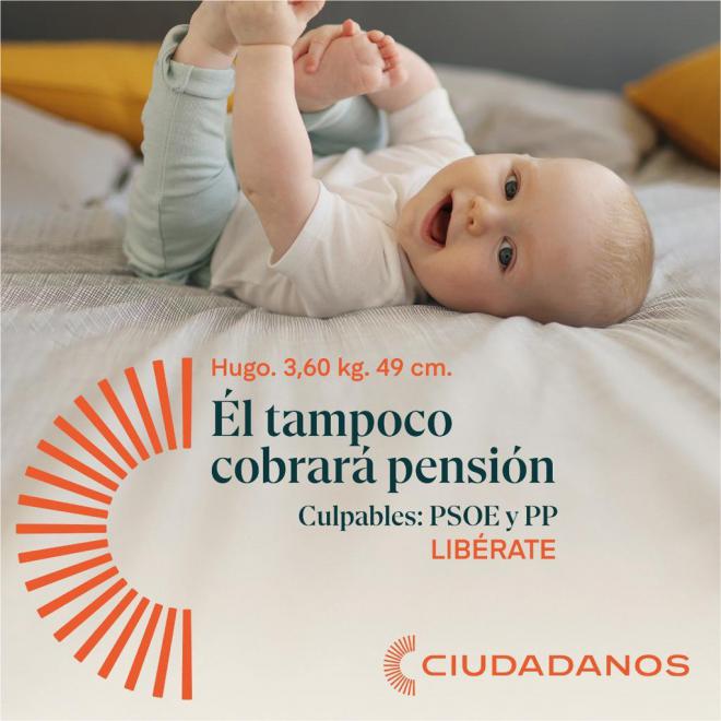 Cs exige una reforma de pensiones que garantice su sostenibilidad y que no lastre a los jóvenes