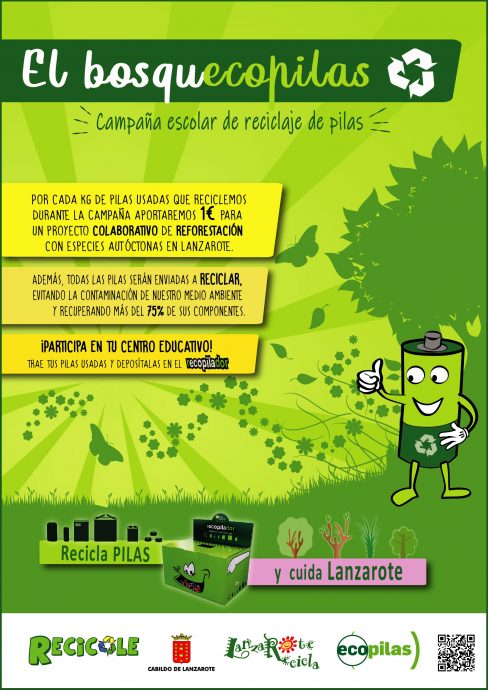 La campaña “El Bosque Ecopilas” desembarca en los centros educativos de Lanzarote y La Graciosa