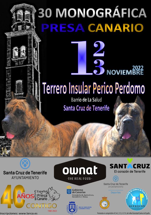 Santa Cruz acoge este fin de semana la 30ª Monográfica del Presa Canario