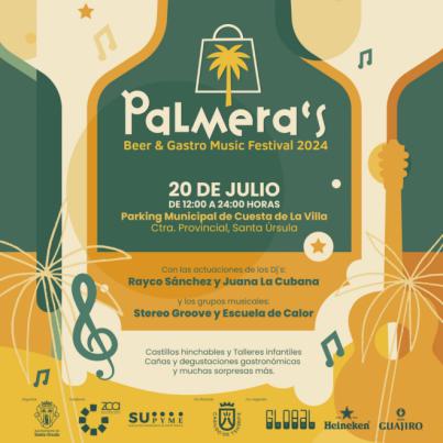 Santa Úrsula presenta el Palmera’s Beer &amp; Gastro Music Festival