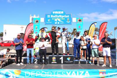 Yeray Lemes celebra en la gran fiesta del motor de Yaiza