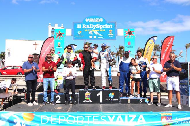 Yeray Lemes celebra en la gran fiesta del motor de Yaiza