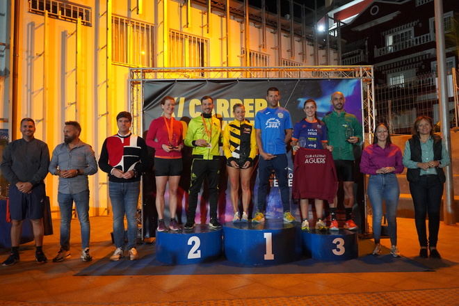 Kristaps Berzins y Brenda Morín ganadores de la XI edición de la Carrera Nocturna