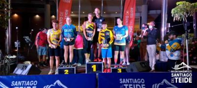 Airam Domínguez y Ana Boullón ganadores de la IX edición de la Carrera Nocturna Solidaria Landmar Santiago del Teide