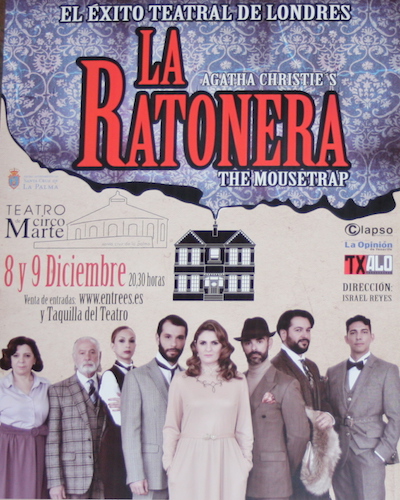 ‘La ratonera’ de Agatha Christie cierra su gira por Canarias en el Teatro Circo de Marte de Santa Cruz de La Palma