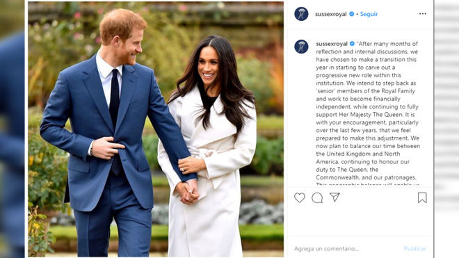 Los Duques de Sussex se desvinculan de la Casa Real británica