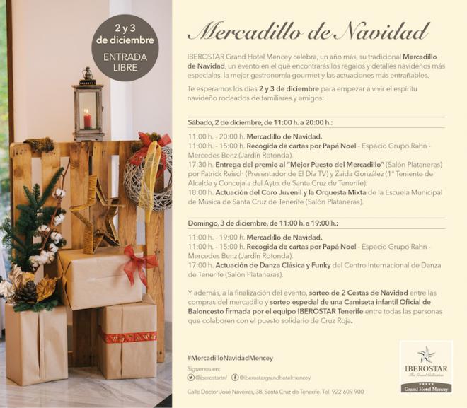 Iberostar Grand Hotel Mencey celebra su tradicional Mercadillo de Navidad