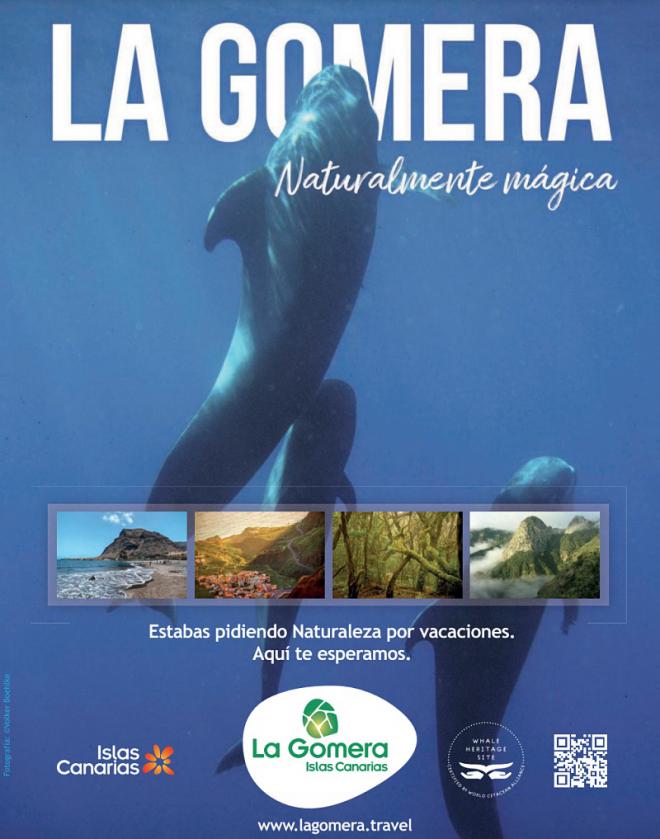 La revista especializada en turismo de lujo Condé Nast Traveler destaca la riqueza marina de La Gomera