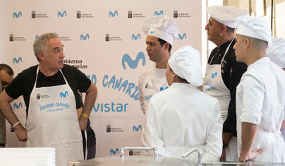Clase magistral de Ferran Adrià con productos de las Islas