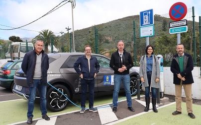 El Cabildo implanta la Red Insular de Recarga de Vehículos Eléctricos en todos los municipios con el nuevo módulo de San Mateo