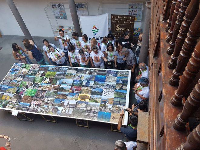 El puzle de piezas de madera más grande del mundo