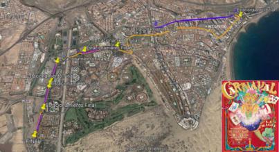 Arranca la Gran Cabalgata del Carnaval Internacional de Maspalomas con un centenar de carrozas
