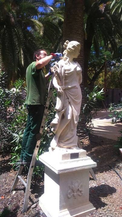 Rehabilitada la escultura ‘Diosa del Verano’ del parque García Sanabria
