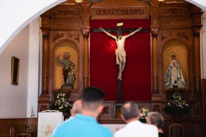 Finalizan las tareas de construcción del retablo del Crucificado en Alojera