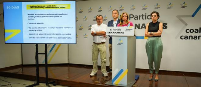 Rosa Dávila desarrolla las medidas para mejorar la movilidad de Tenerife