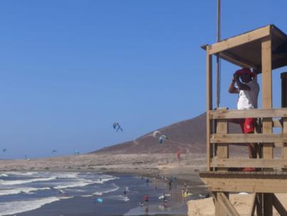 Granadilla supervisa el dispositivo de vigilancia y de seguridad de las playas del municipio