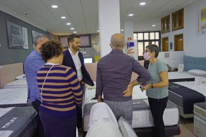 CC recibe las quejas del tejido comercial del barrio de San Benito ante la falta de dinamización y de aparcamientos