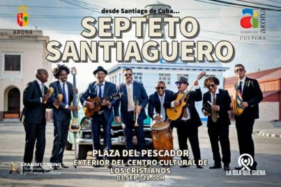 El Septeto Santiaguero pondrá sabor cubano a Los Cristianos en un concierto abierto y gratuito el 3 de septiembre