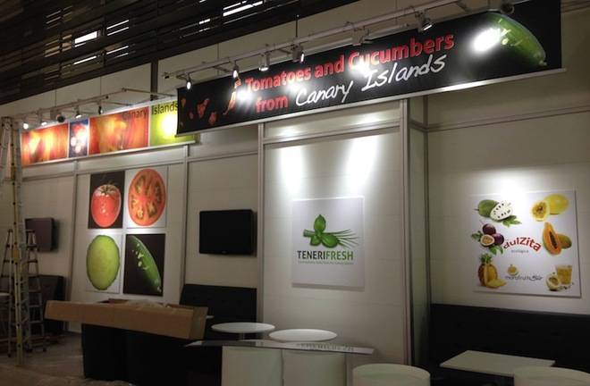 El tomate y pepino canarios se promocionan en la Fruit Logistica.