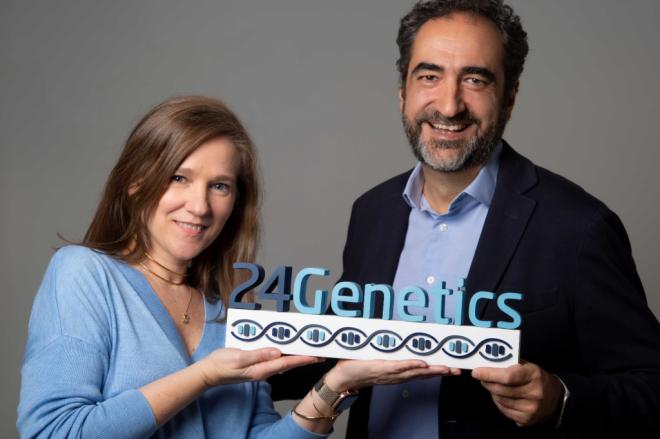 Susana Rivera de la Cruz, Co-fundadora de 24Genetics y Nacho Esteban, Co-fundador y CEO de 24Genetics