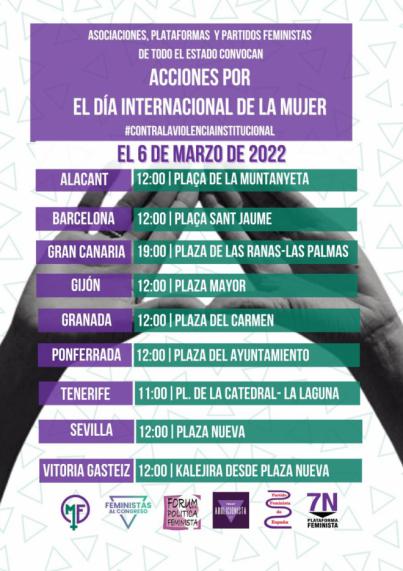 El feminismo muda este año su día de reivindicación al 6 de marzo