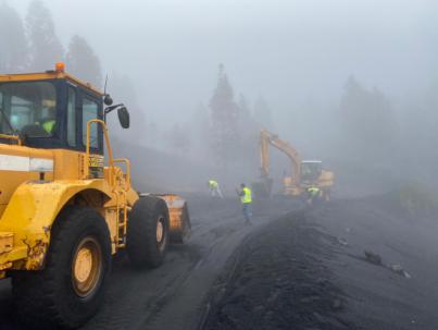El Cabildo comienza las obras de emergencia para la adecuación de la pista forestal Fran Santana
