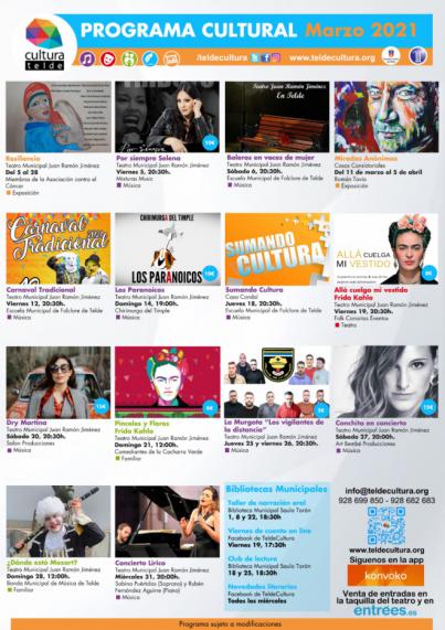 La lírica, la música y el teatro, protagonistas de la programación cultural para el mes de marzo
