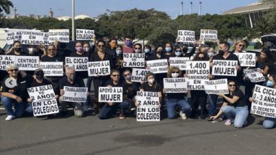 Manifestación contra el plan estratégico para el primer ciclo de educación infantil