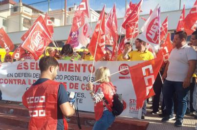 NC se suma a las movilizaciones en Correos y denuncia la falta de personal para los envíos postales de las elecciones en Arona
