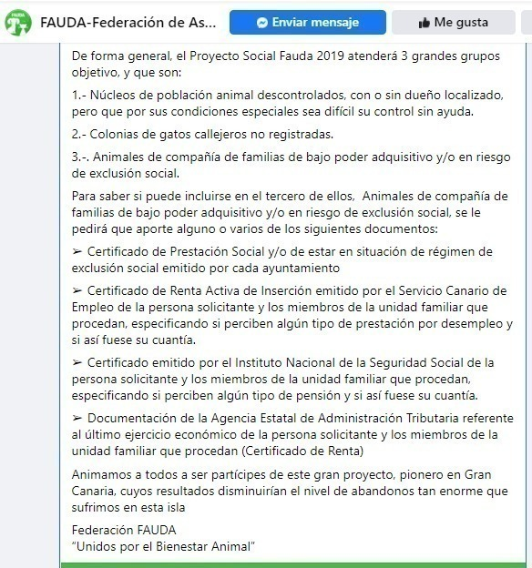 La Federación FAUDA