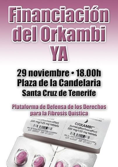 Manifestación en apoyo de los enfermos de Fibrosis Quística