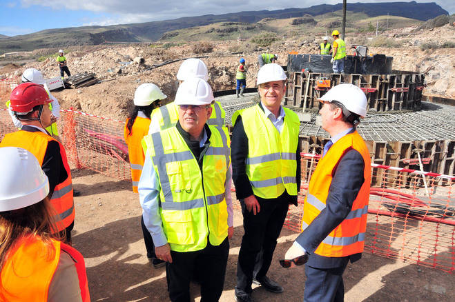 Las obras del Parque Eólico de Los Llanos de Aldea Blanca avanzan a buen ritmo