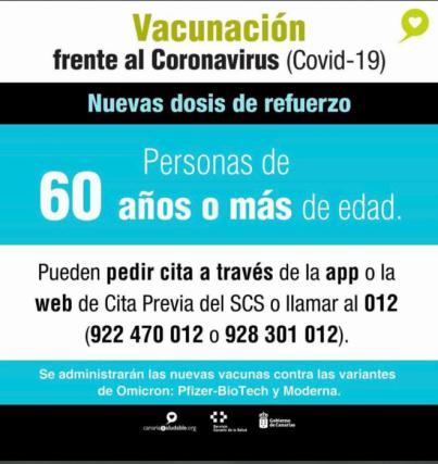 Sanidad inicia la inoculación de los mayores de 60 años con las vacunas adaptadas a las nuevas variantes de la covid-19