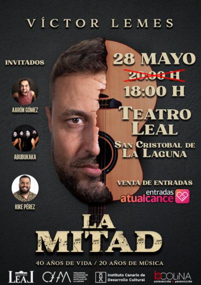 Víctor Lemes llega al Teatro Leal de La Laguna con su nuevo espectáculo “La Mitad”