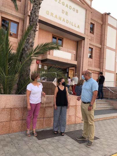 Rosa Dávila y José Domingo Regalado exigen al Gobierno de Canarias un nuevo Palacio de Justicia en el casco de Granadilla de Abona
