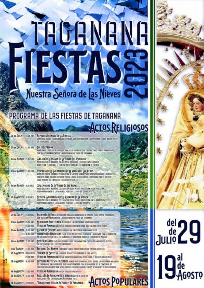 Taganana celebra sus fiestas patronales en honor a la Virgen de las Nieves