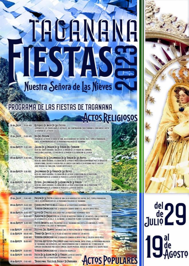 Taganana celebra sus fiestas patronales en honor a la Virgen de las Nieves