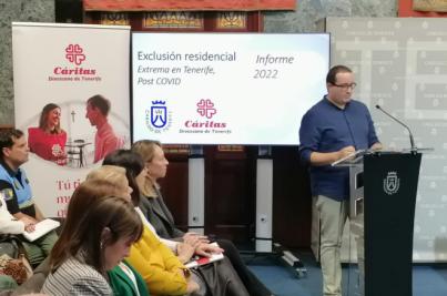 Cáritas Diocesana de Tenerife detecta un total de 2.261 personas en situación de exclusión residencial extrema