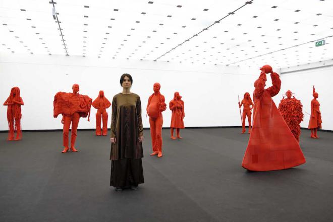 El MUNA reivindica a la mujer aborigen en la exposición de Yapci Ramos ‘Monumenta. Nueve encarnaciones guanches’