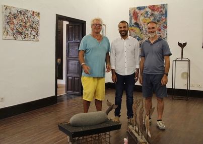 Oleada creativa de peces y barcos en Yaiza