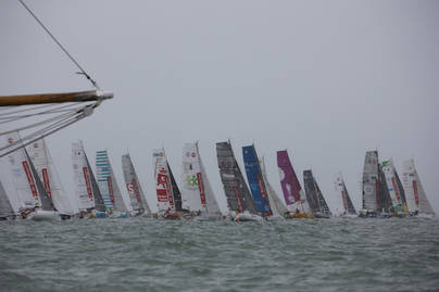 La flota de la Mini Transat ya navega rumbo a Las Palmas de Gran Canaria