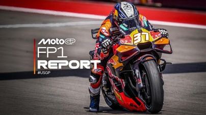 Acosta se destaca en la FP1 de MotoGP tras la caída de Márquez