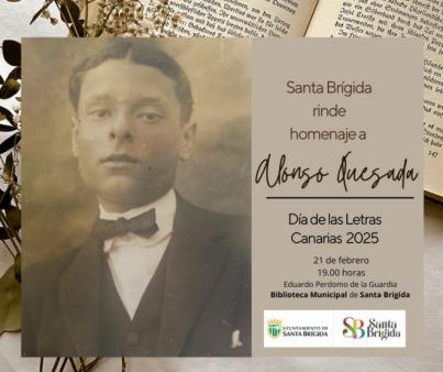 Santa Brígida rinde homenaje a Alonso Quesada
