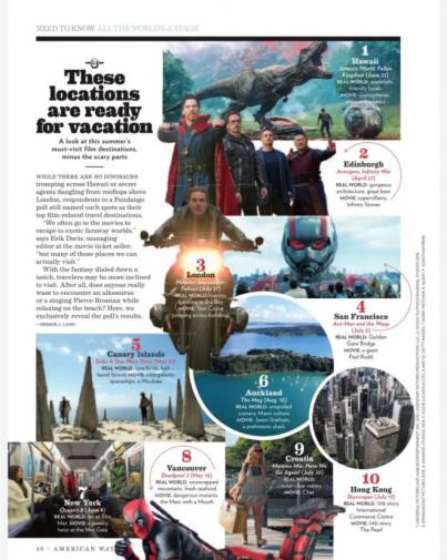 American Airlines sitúa Canarias entre los mejores destinos cinematográficos del mundo
